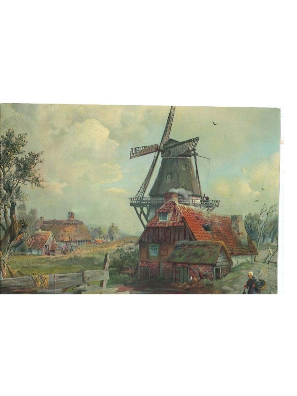 🎨 2 for $20 🎨Vintage Calendar Print Carrying Her Load Home 6x8